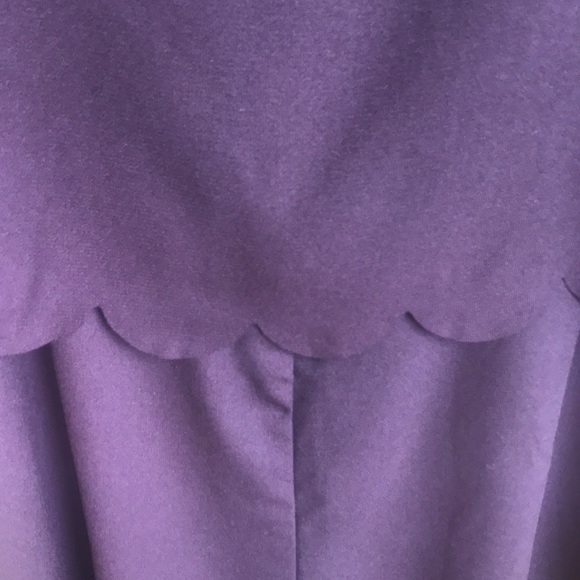 H&M ROMPER MAROON SCALLOPED TRIM SIZE 14 - Picture 7 of 7